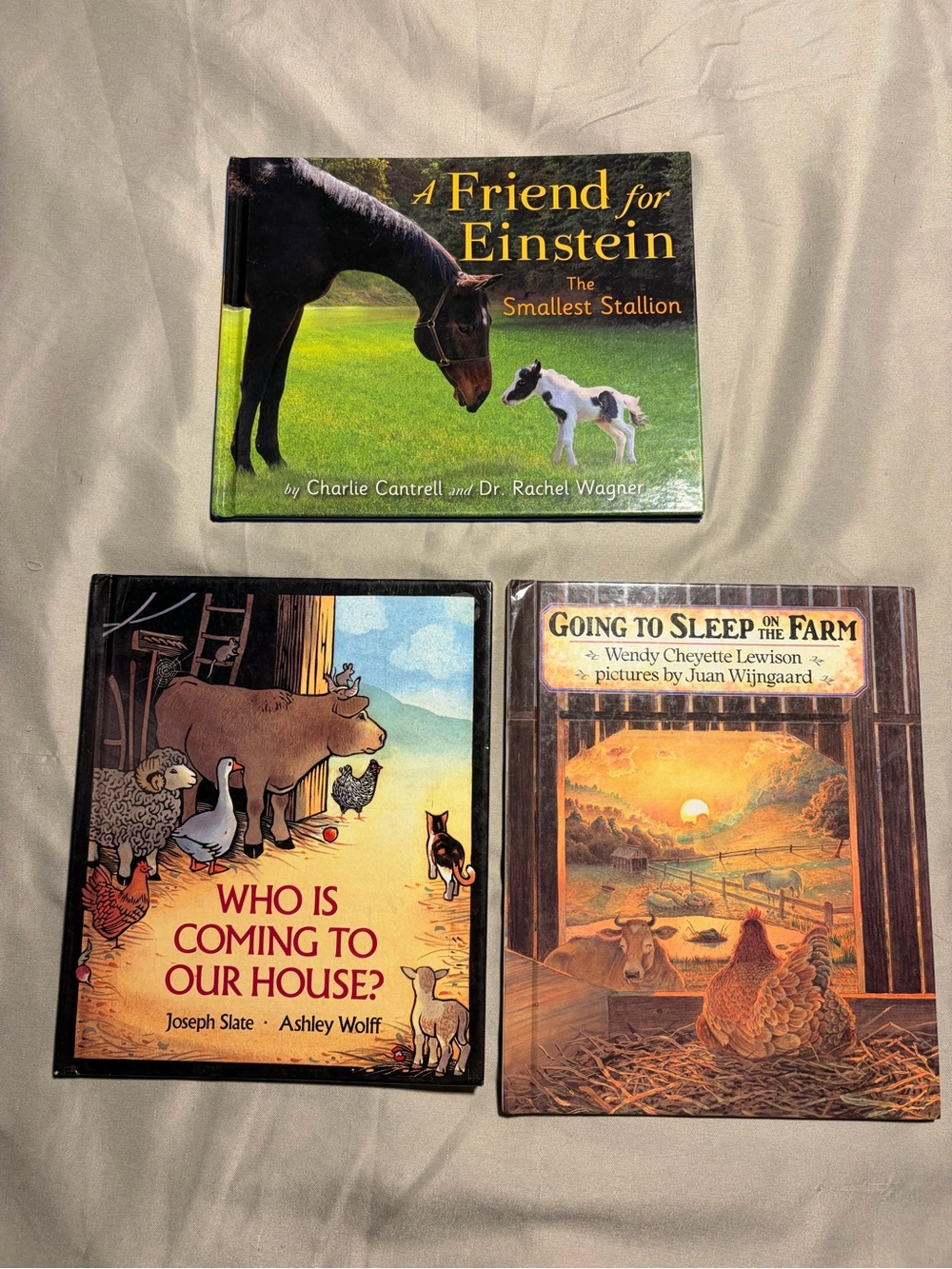 Kids Farm Animal Book Bundle, 3 Hardcover Childrens Storybooks